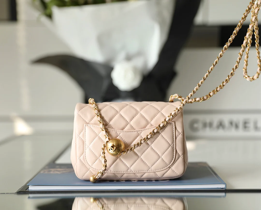 Chanel - Сумка-клатч Golden Globe Square Flap Bag - 18 см - Овечья кожа - 3