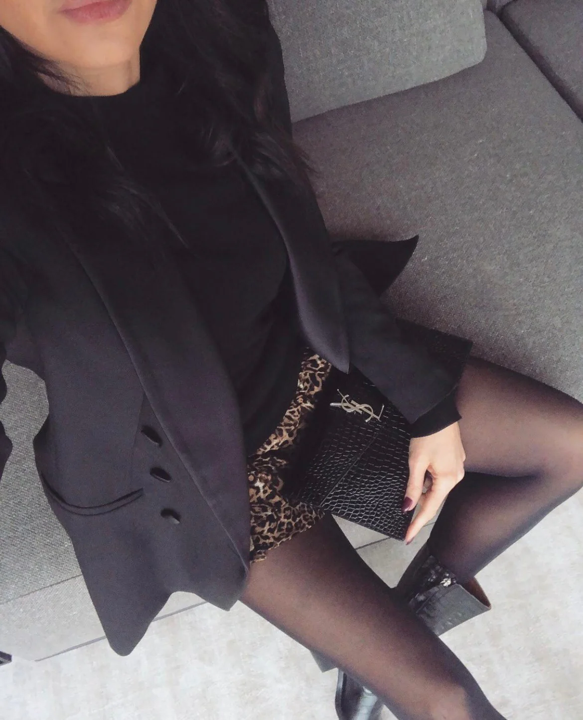 Клатч YSL с тиснением под крокодиловую кожу - 2 шт.