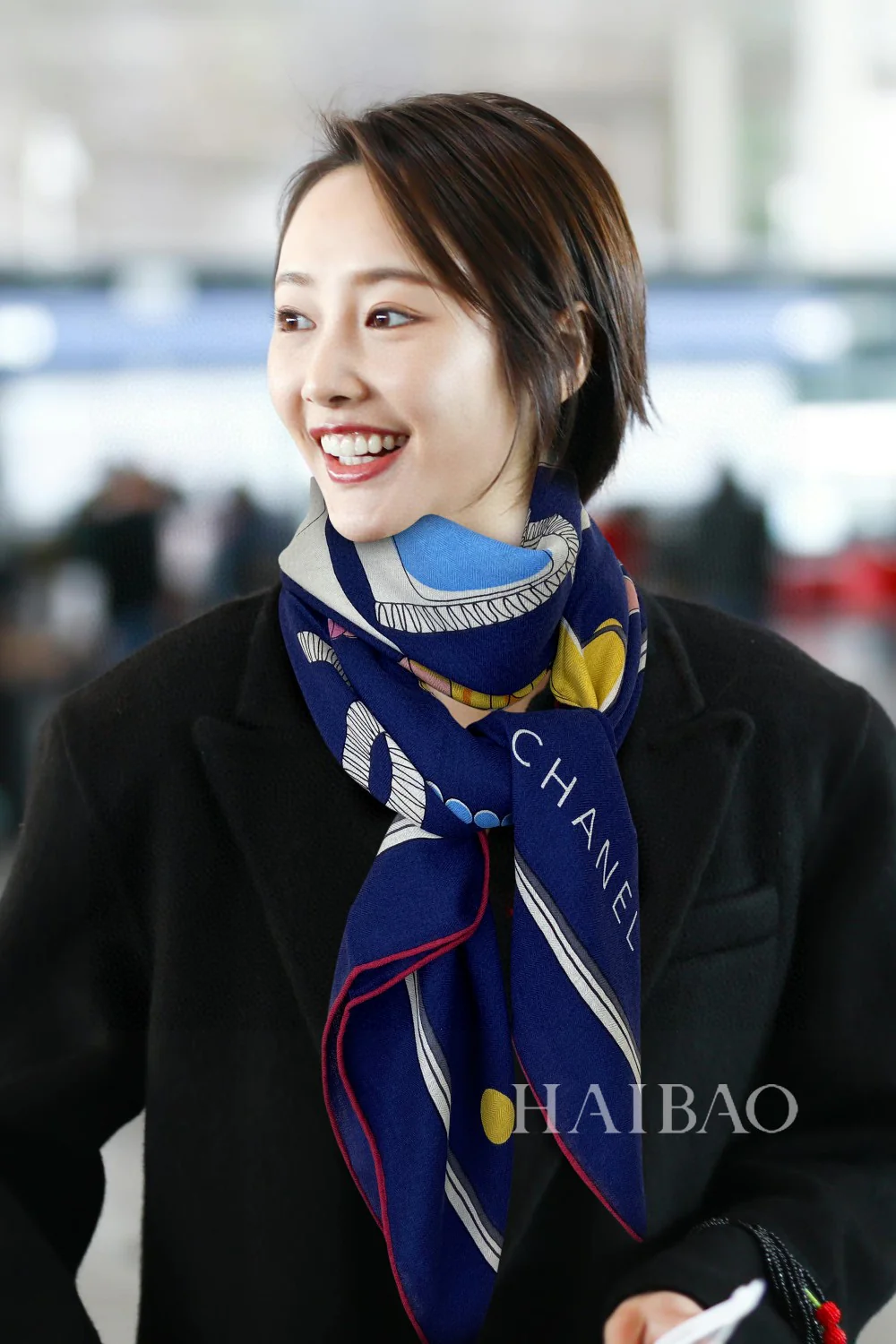 Шарф Chanel - Детский шарф для девочек - 140 см - 80% кашемир - 20% шелк - 1 шт.