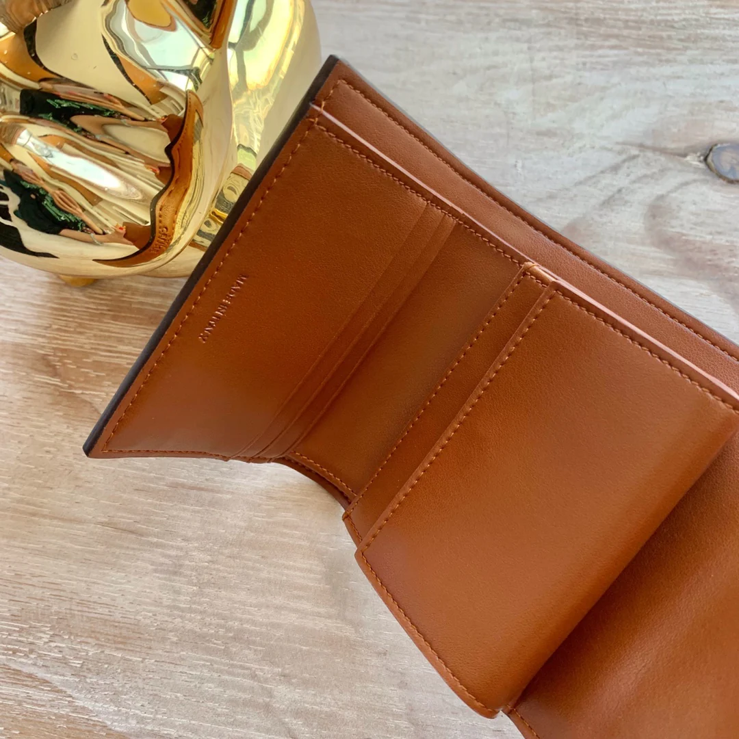 Маленький тканевый кошелек Celine Triomphe с вышивкой - синий