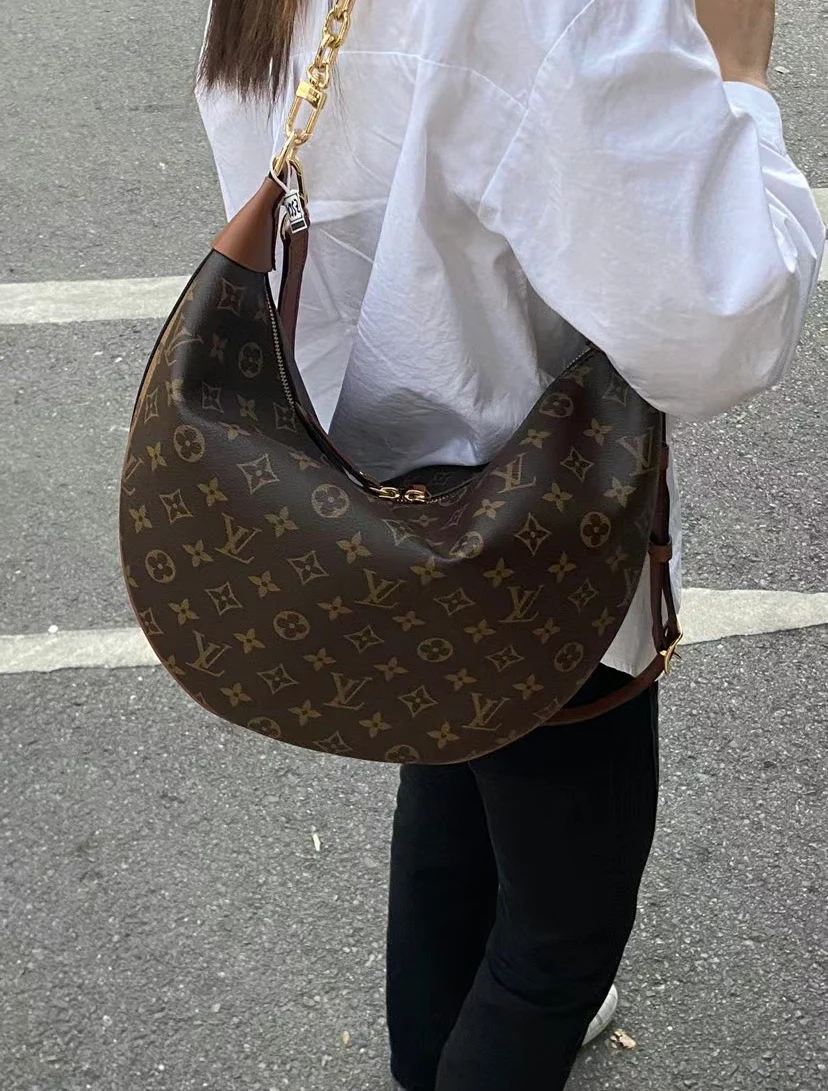 m46311-LV-loop-hobo-monogram большая сумка-полумесяц