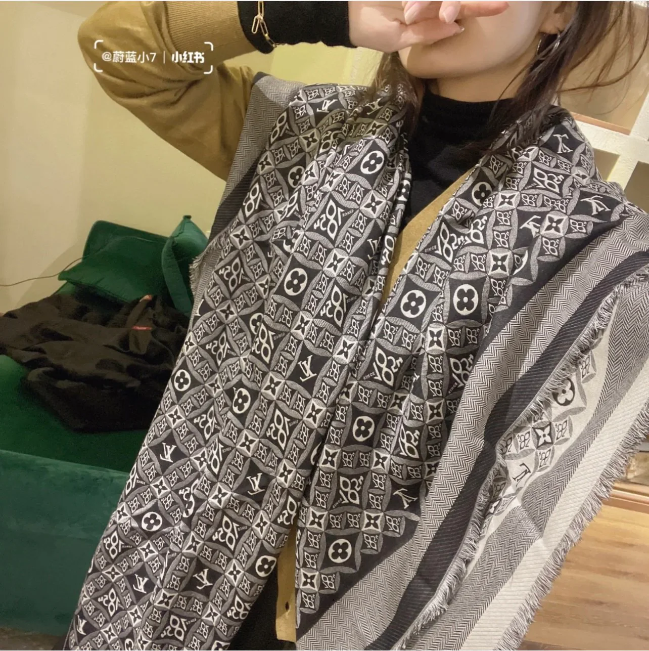 Шаль LV Monogram - 142 - 5 см - 1