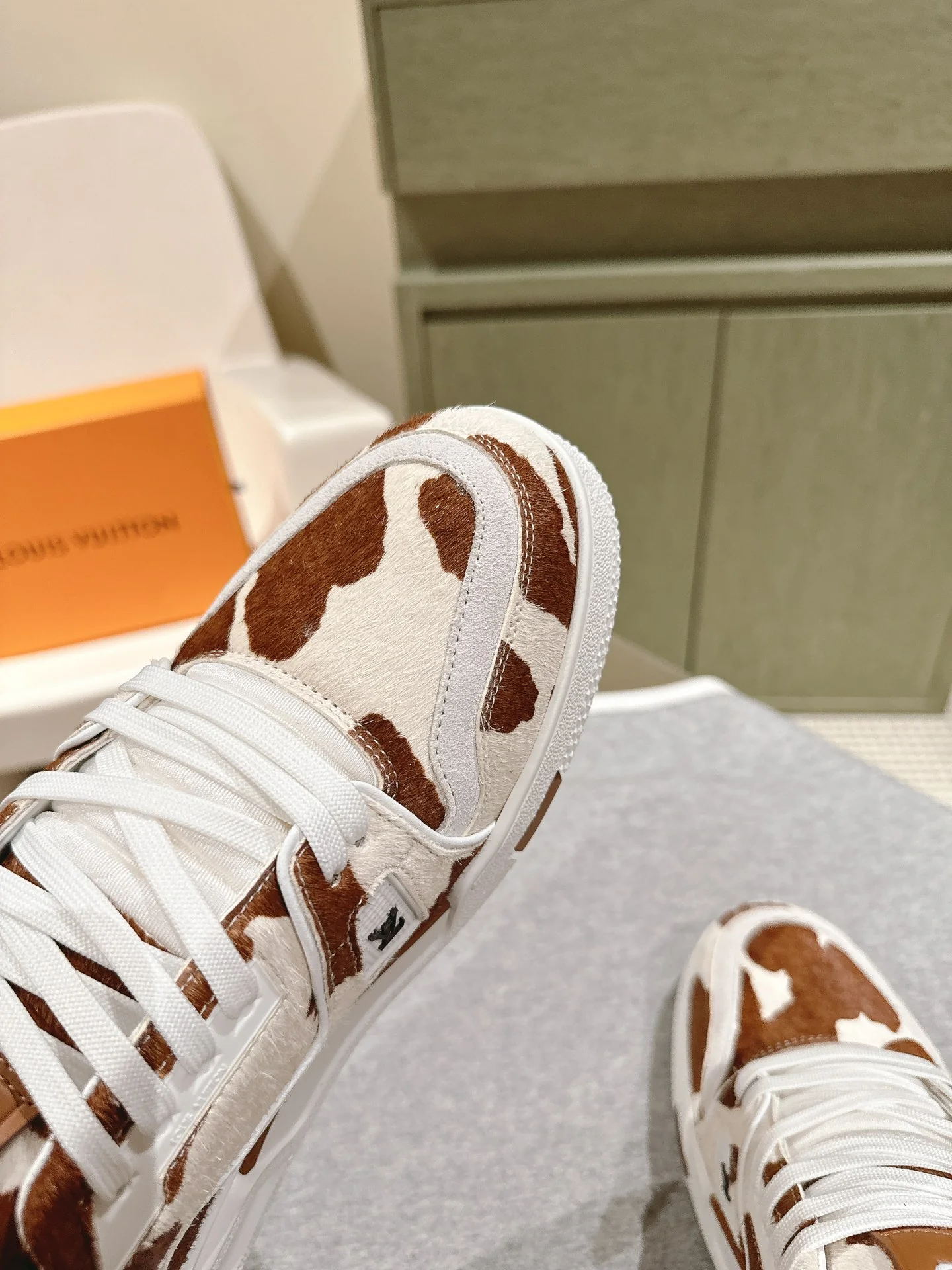 LV-2024-Кроссовки для скейтбординга-Кофе-1