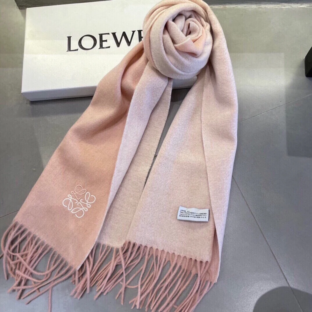 Шарф ?Лолита? с вышивкой ?Водяная рябь? — 100 г — Кашемир — Абрикосовый