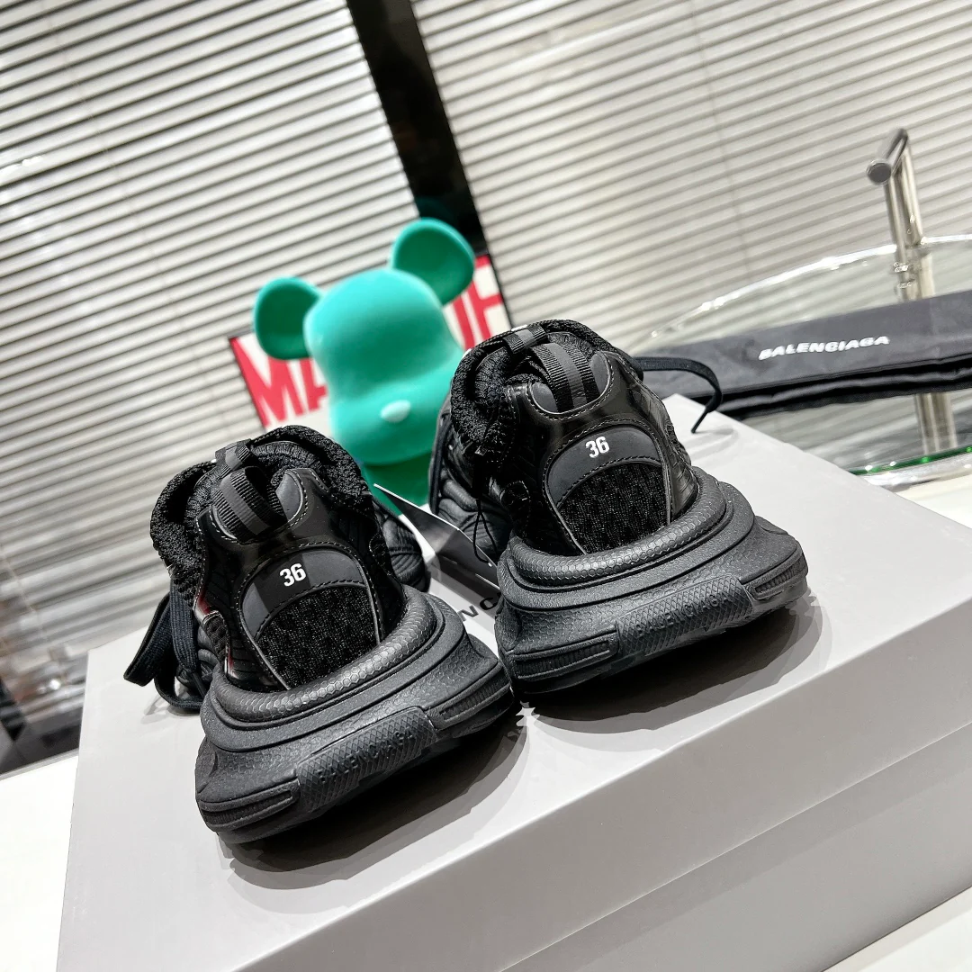 Кроссовки Balenciaga Mesh - Парные - Черные