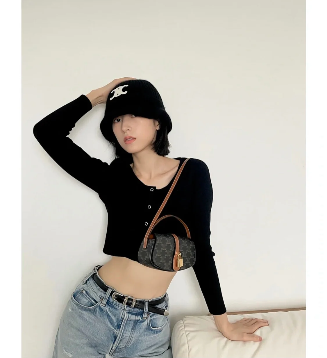 Мини-клатч Celine Taboo с монограммой