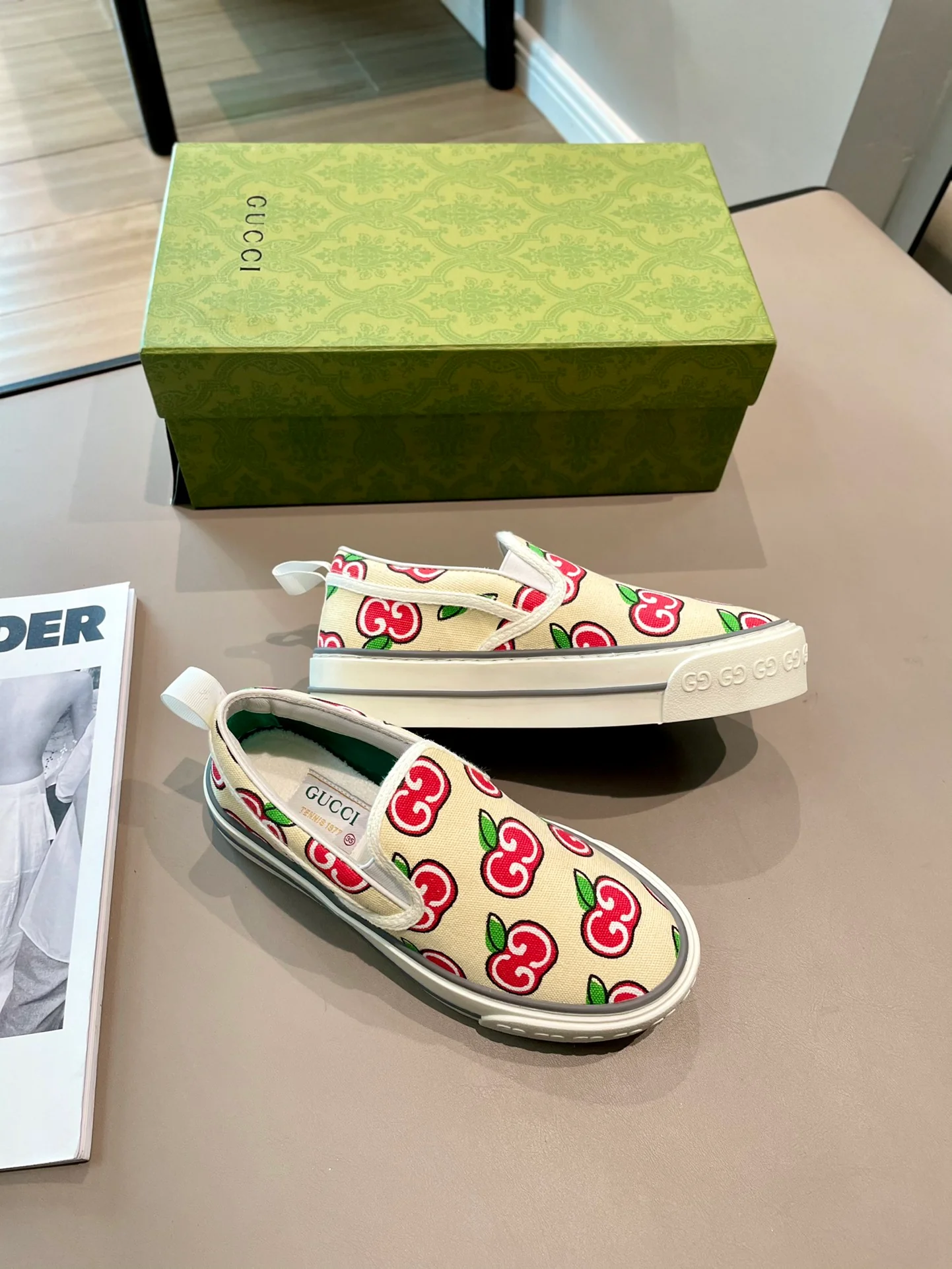 Кед Gucci из парусины - 3