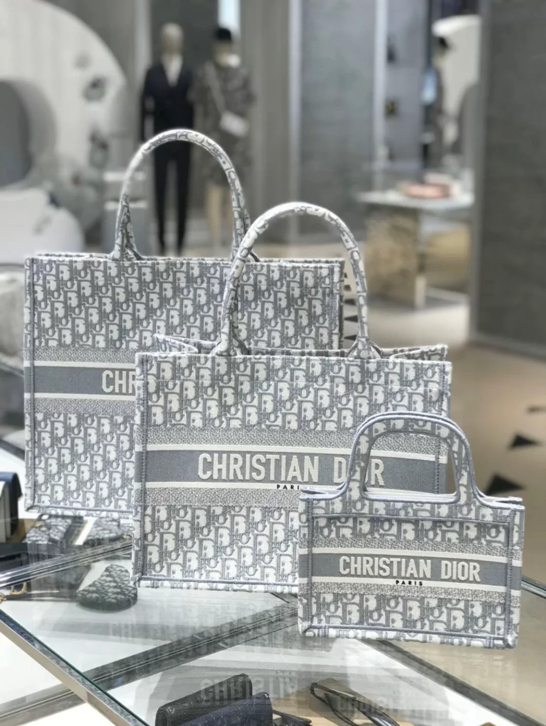 Сумка-шоппер Dior Booktote - Большая - Серая