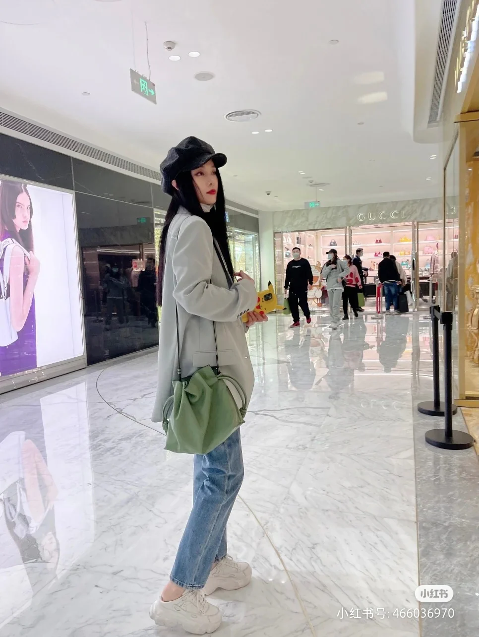 Loewe 2020 Upgraded Flamenco Leather Grass Green