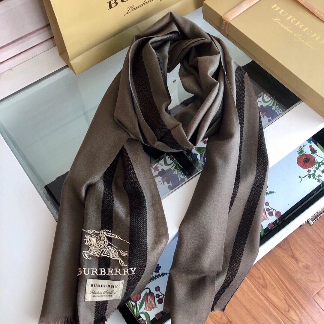 Кашемировый шарф Burberry - 45 см - 180 см - 1