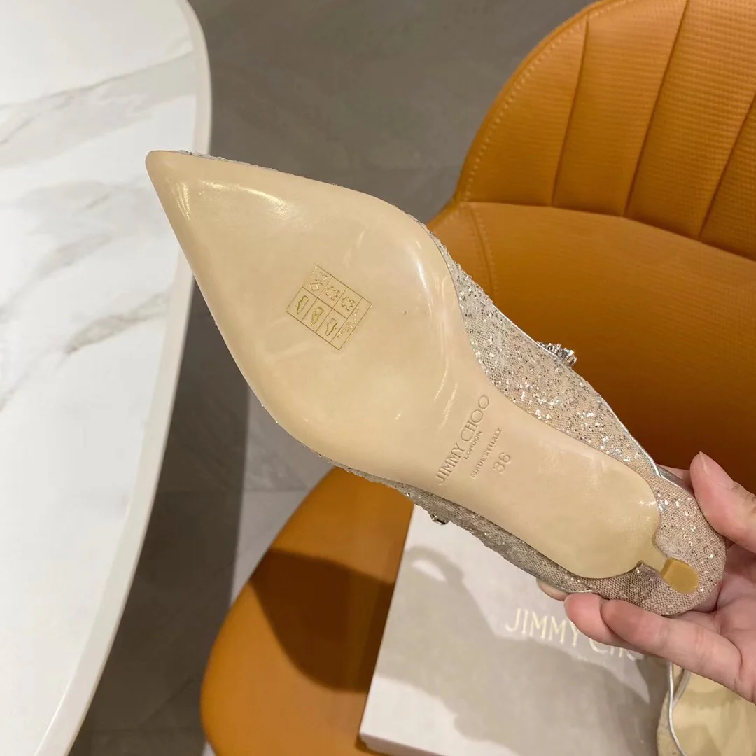 Коллекция Jimmy Mesh Sequin - Туфли с острым носком