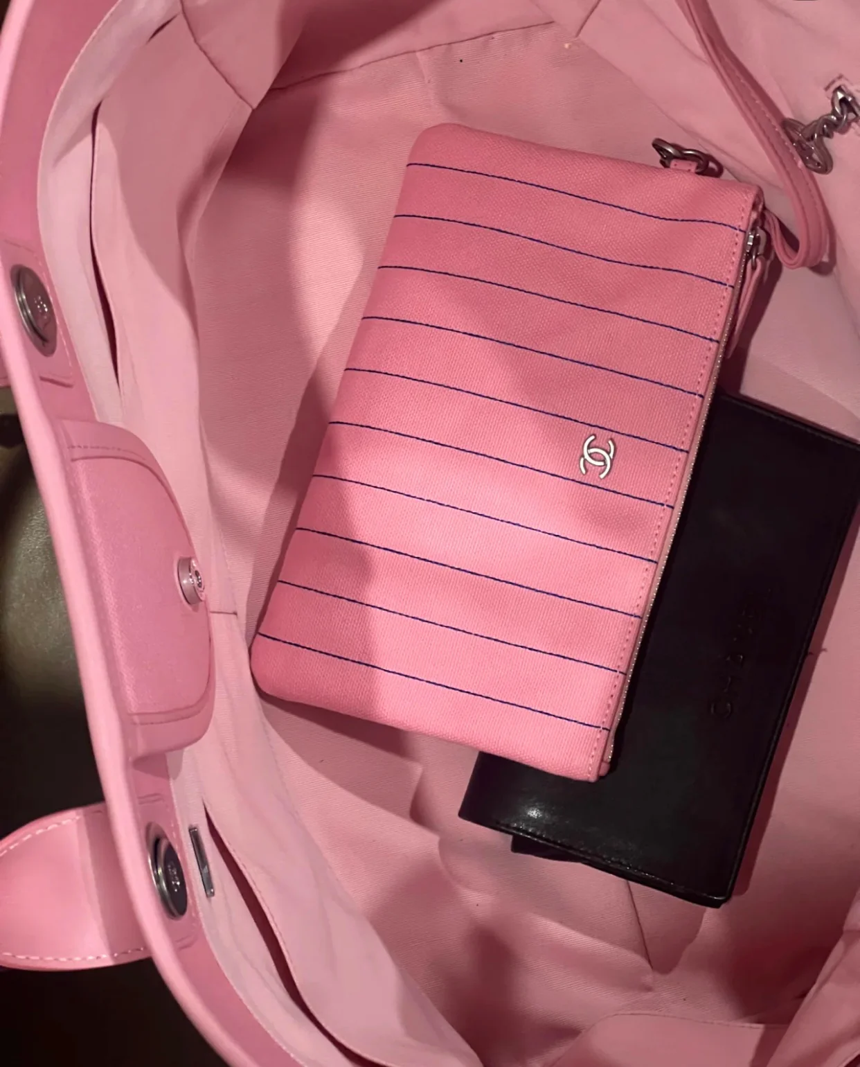 Chanel 23p Розовая сумка для покупок Пляжная сумка