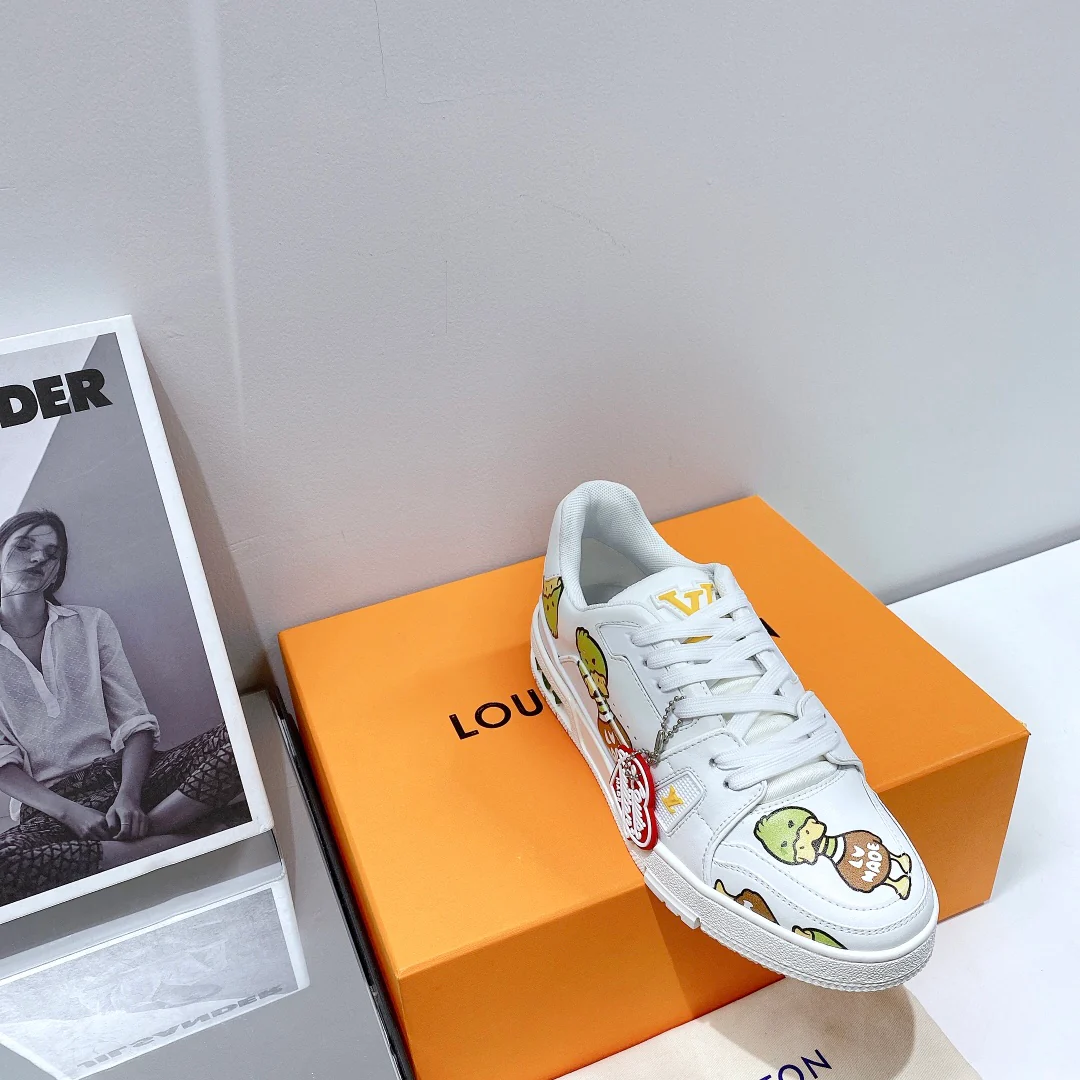 Обувь LV - кроссовки LV, стиль - парная модель - повседневная обувь - 2