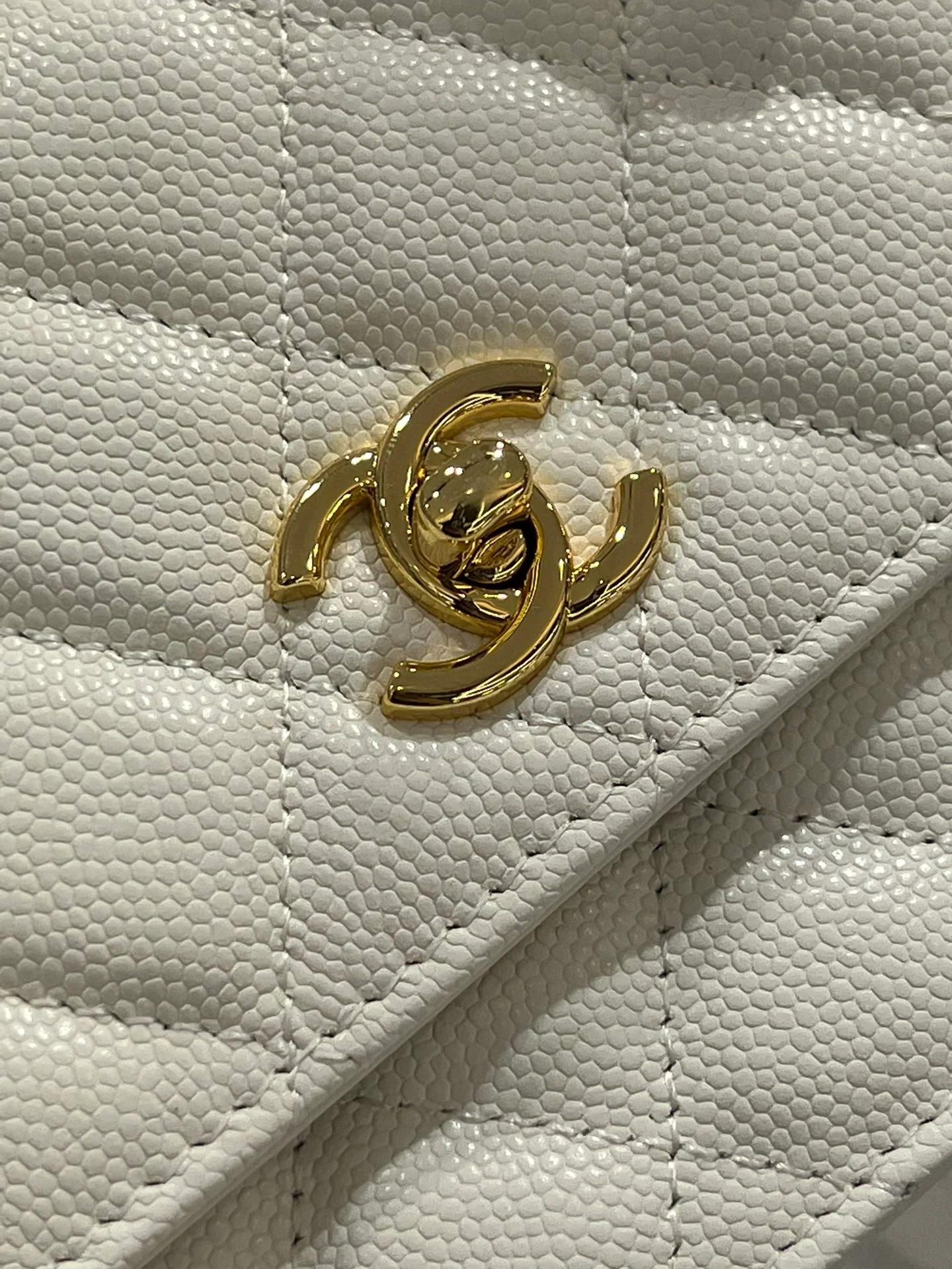 Коллекция Chanel Весна/Лето 2023 - Подвесной телефон-гармошка - WOC - Кожа с зернистой текстурой ?Личи? - 196nk4