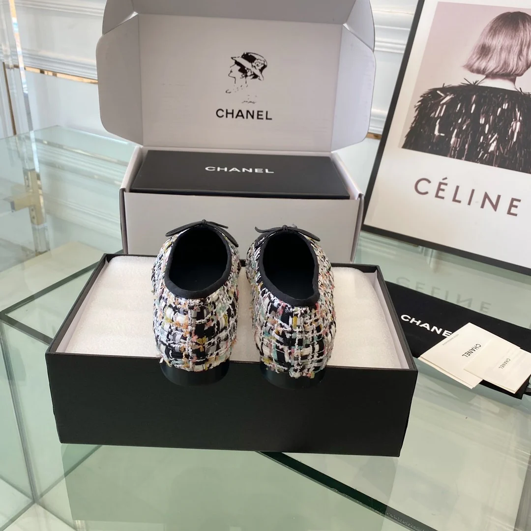 Классические балетки Chanel - Черные - 1
