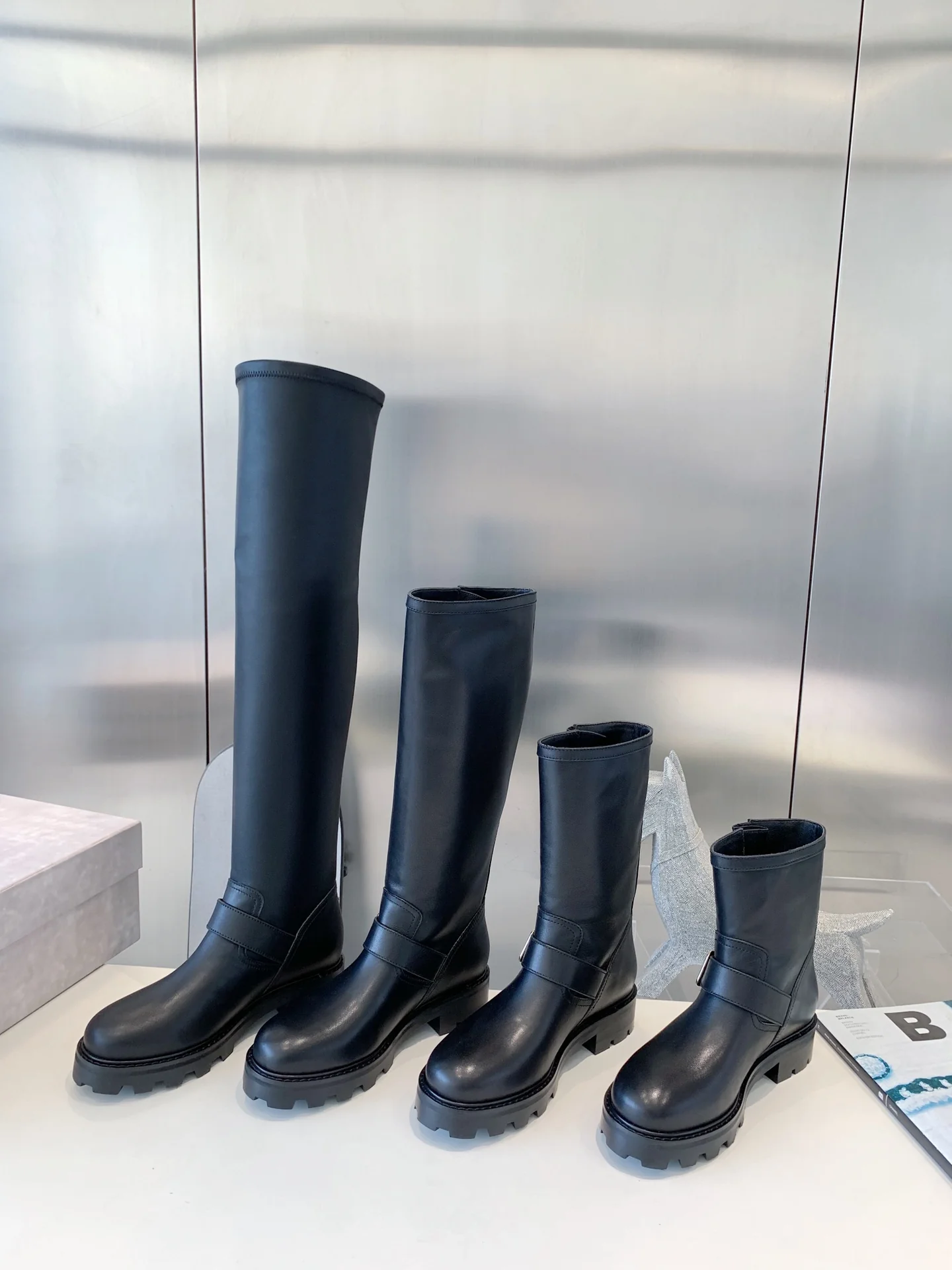 Jimmy - Новинка 2022 года - Кожаные сапоги выше колена