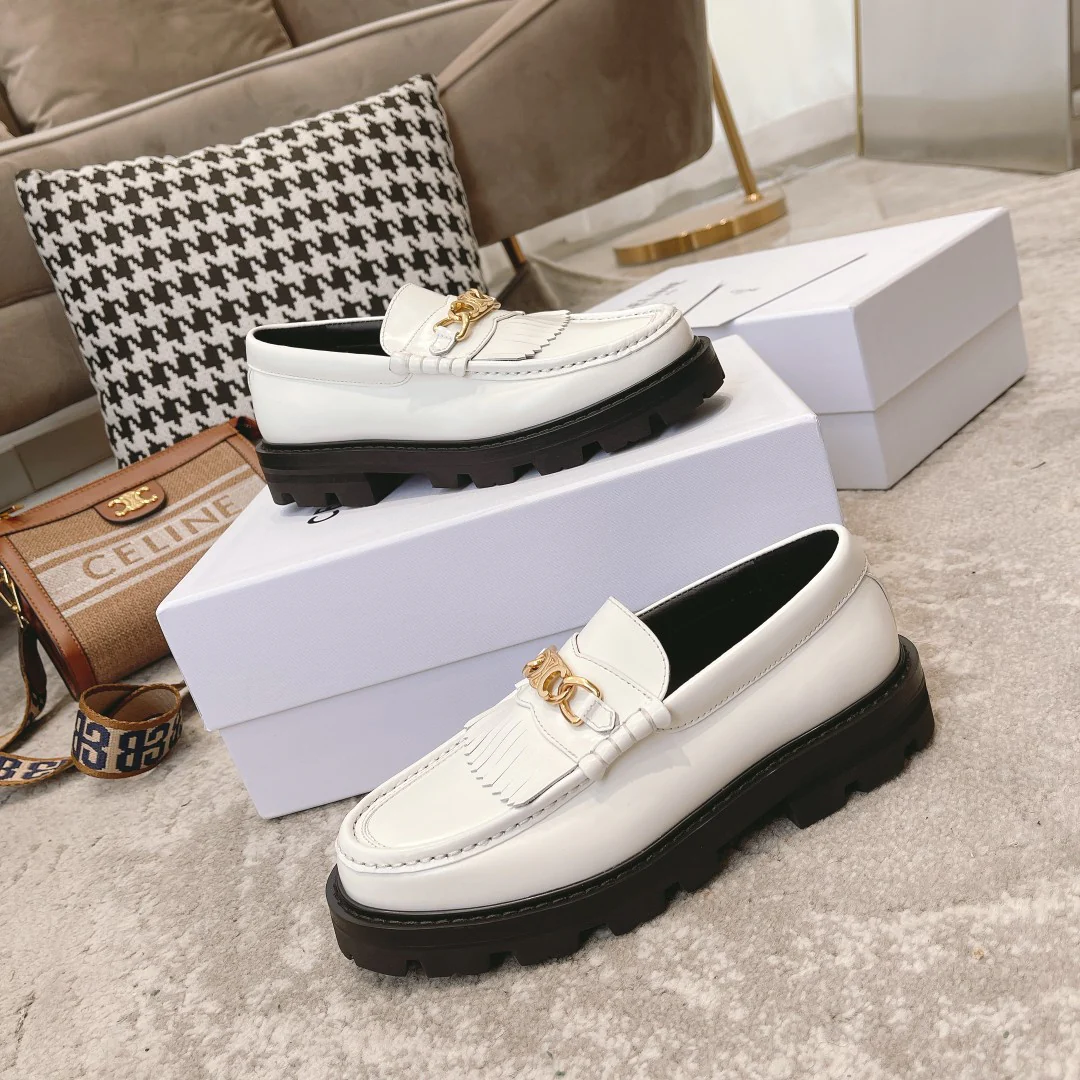 Обувь Celine - Celine - классические лоферы - белые