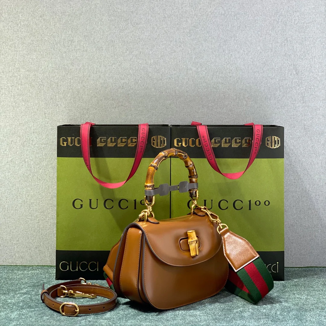 Коллекция ретро-сумок Gucci из бамбука - 1