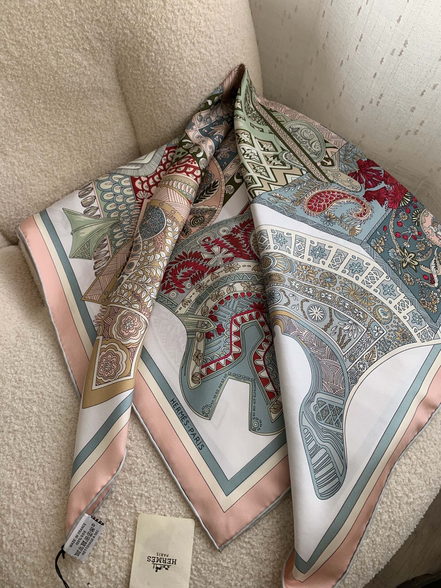 Вальтрап Hermes, 90 шелковый платок