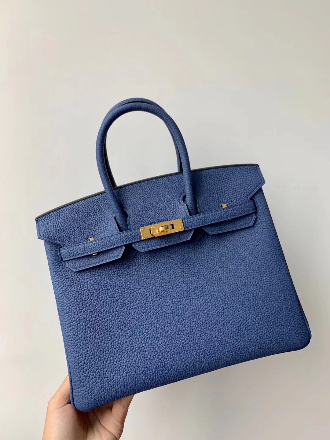 Hermes-birkin-25-togo-7e-blue-birghton-bright blue-gold buckle