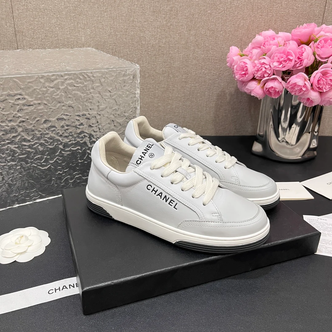 Повседневные туфли Chanel 2024 - белые - 2