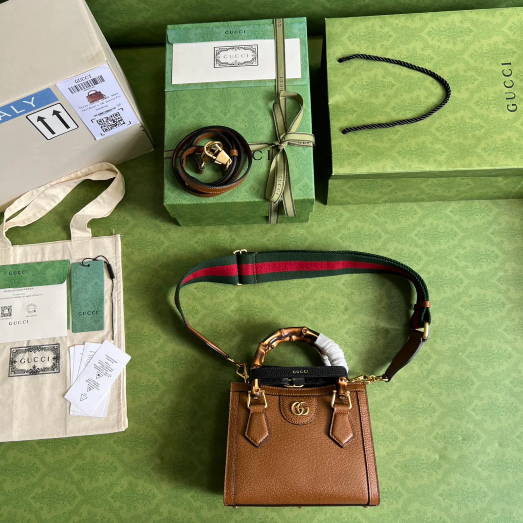 Сумка Gucci из бамбука - Маленькая сумка - 20x16x10 см - 3
