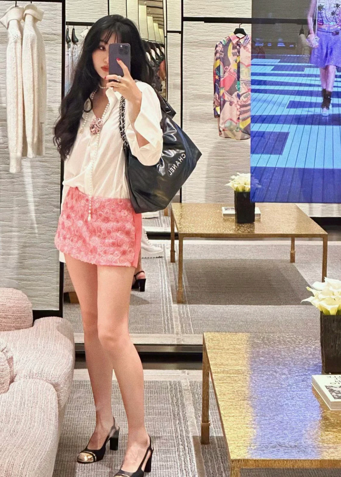 Сумка Chanel No. 22 - горизонтальная - черная