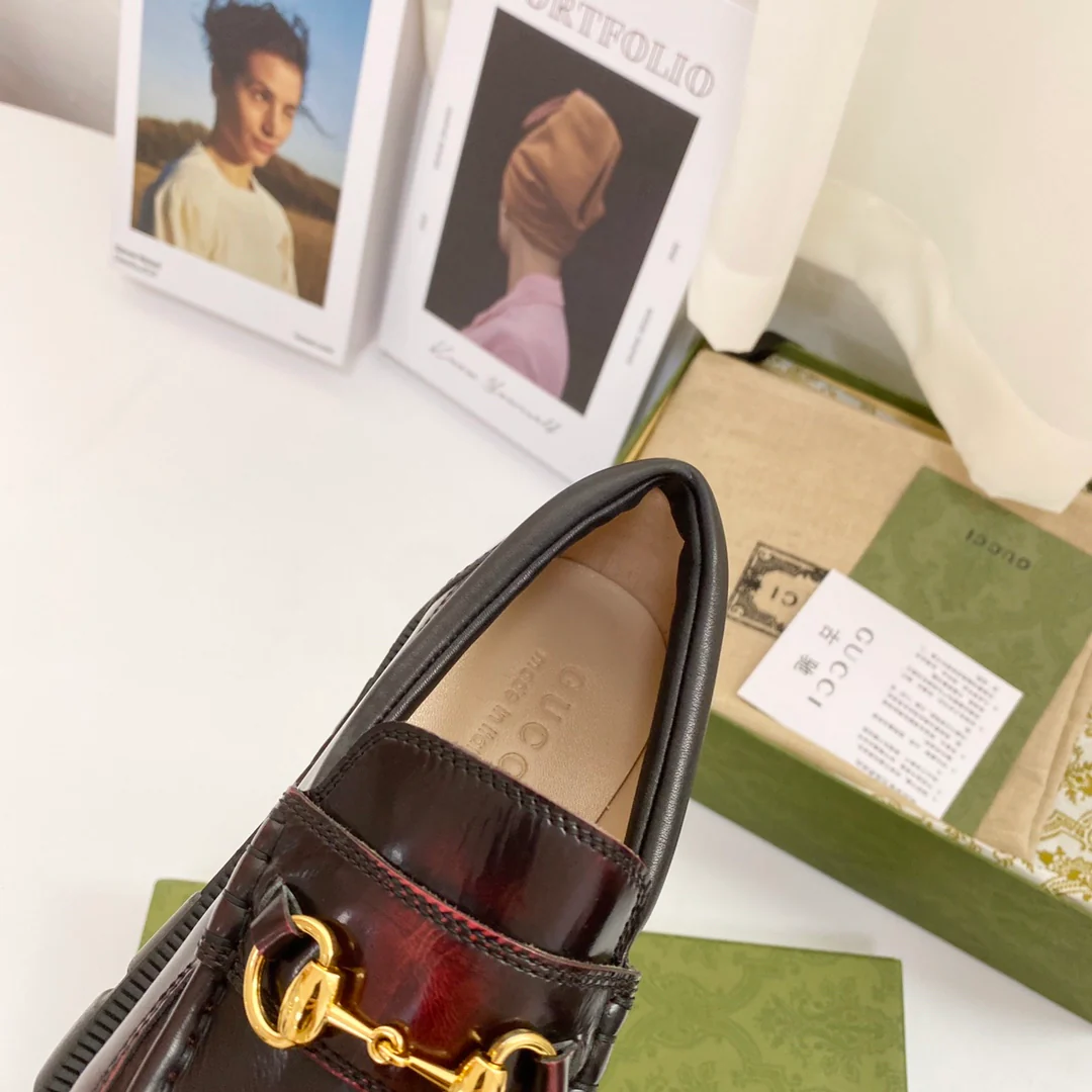 Лоферы на платформе Gucci - 1