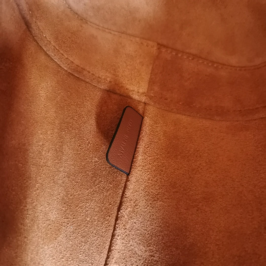 Кожаная сумка-ведро Celine Cuir - Большая - Коричневая