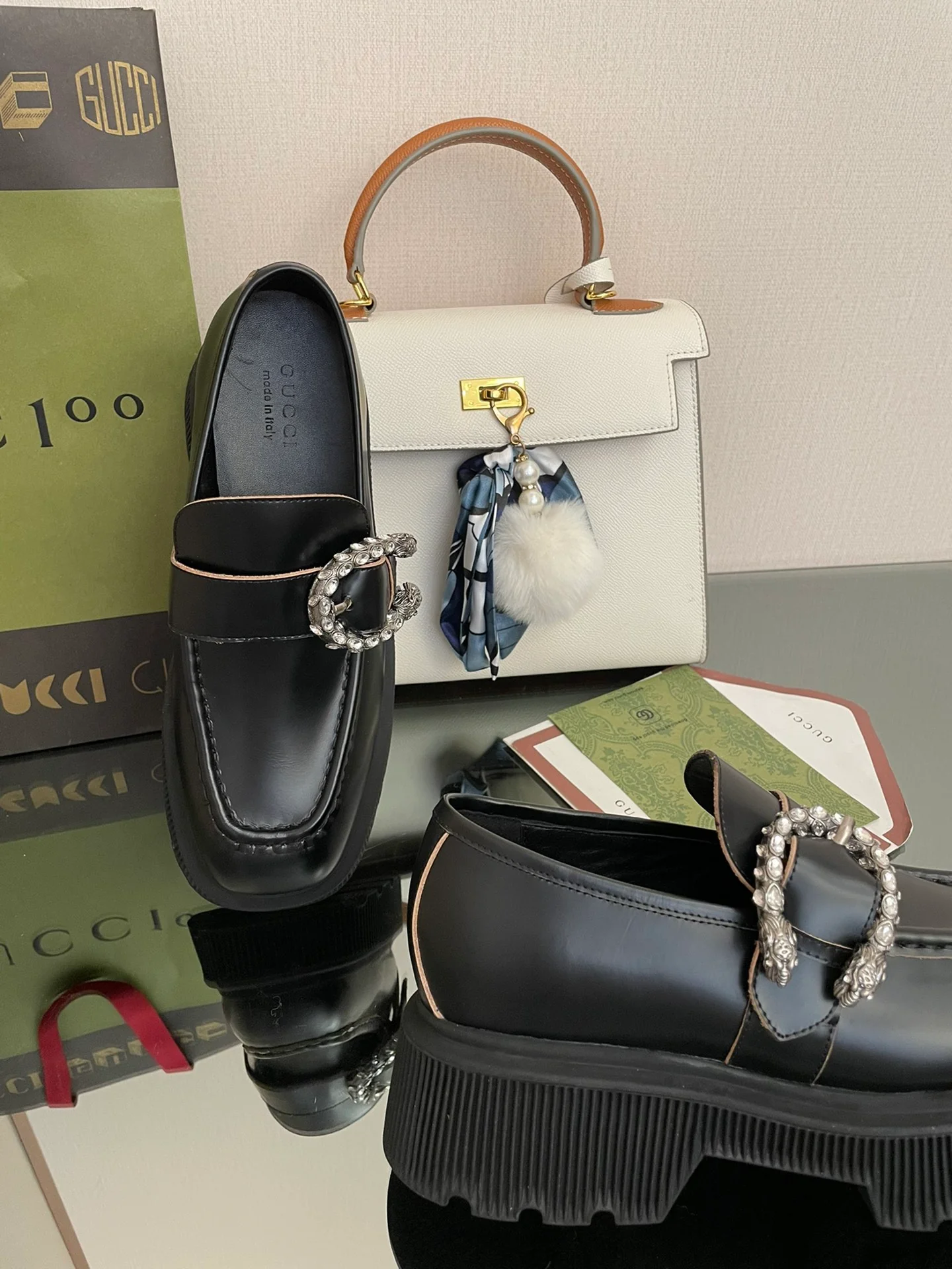 Лоферы на платформе Gucci Dionysus