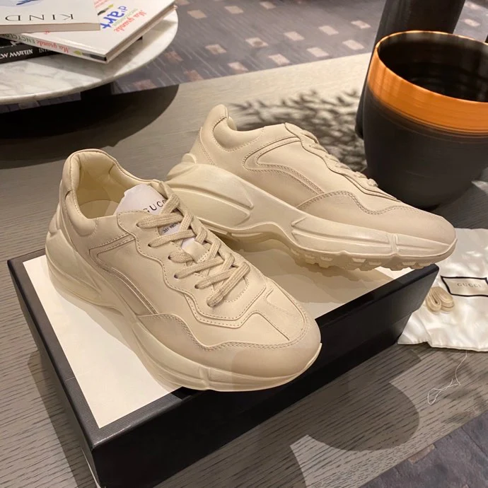 Массивные кроссовки Gucci - унисекс - 15