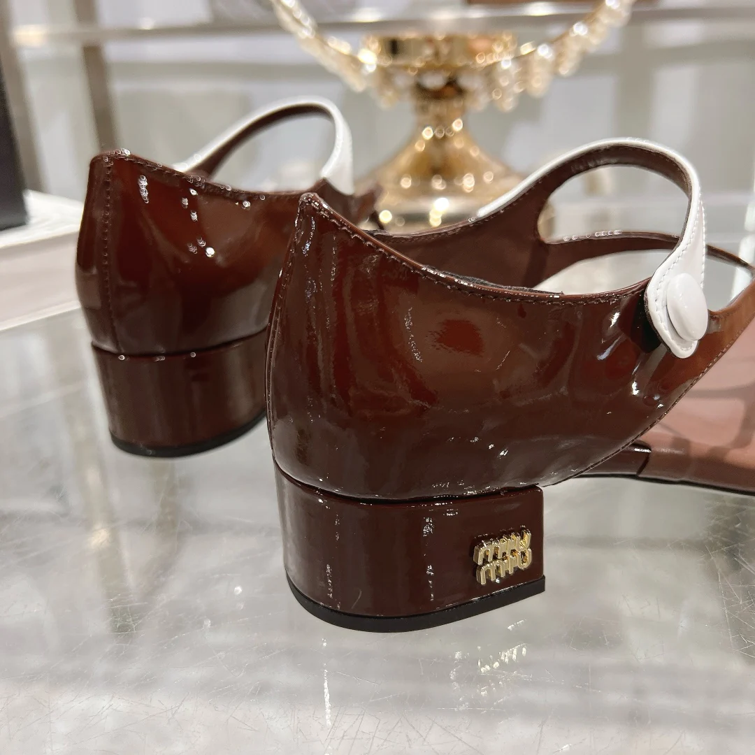 Шлёпанцы Miu Miu 2024 - Кофе