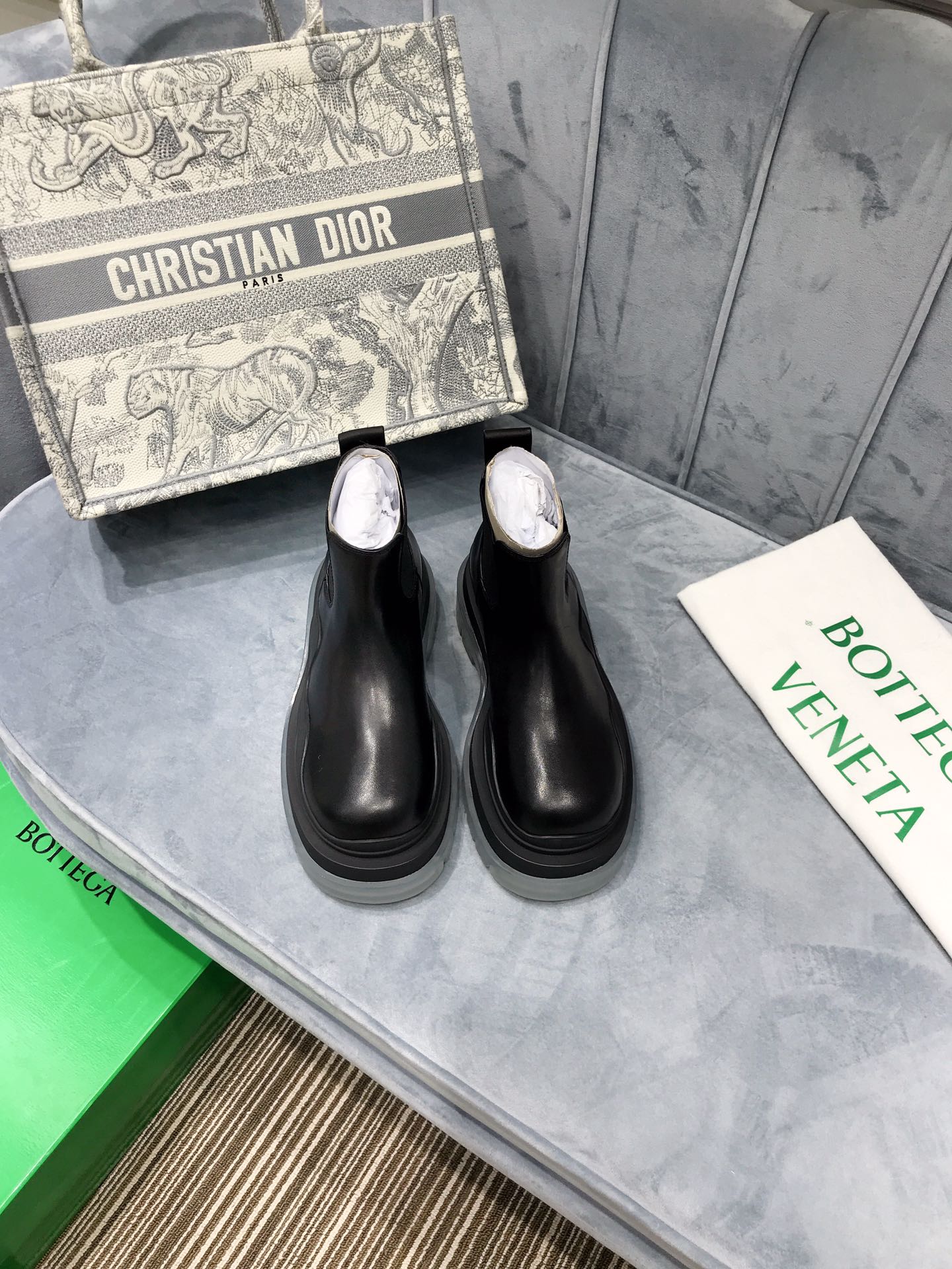 BV - Прозрачная подошва - Ботильоны