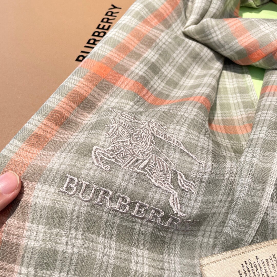 Классический кашемировый клетчатый шарф Burberry - 90-200 см