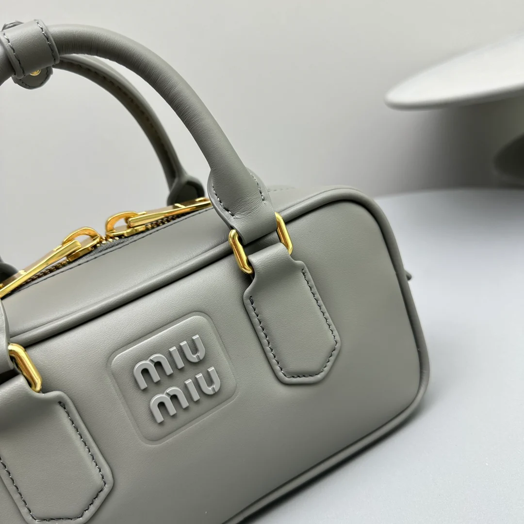 Сумка для боулинга Miu Miu - Маленькая - Серая