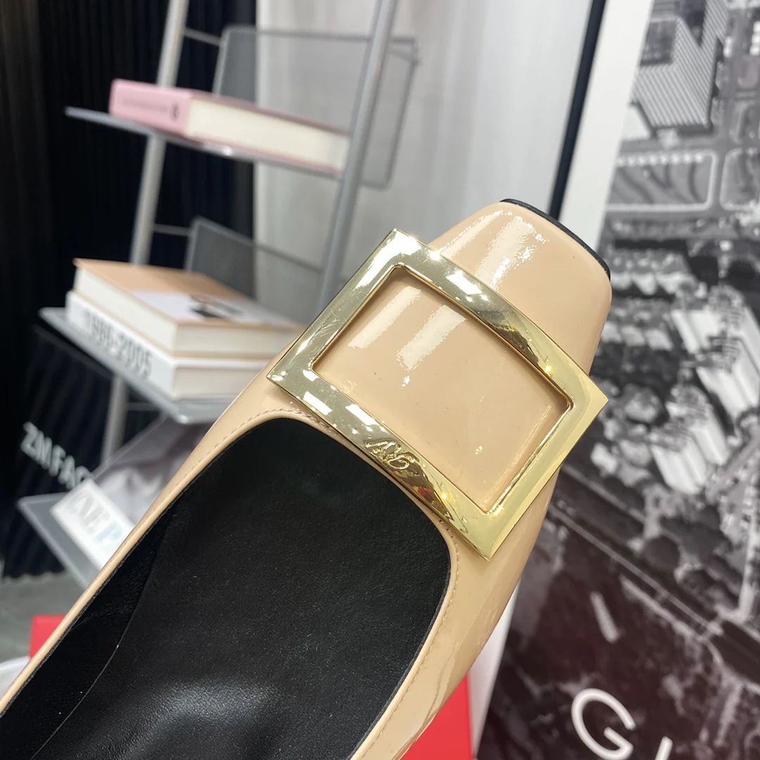 RV - Плоское основание, квадратный носок - Телесно-розовый