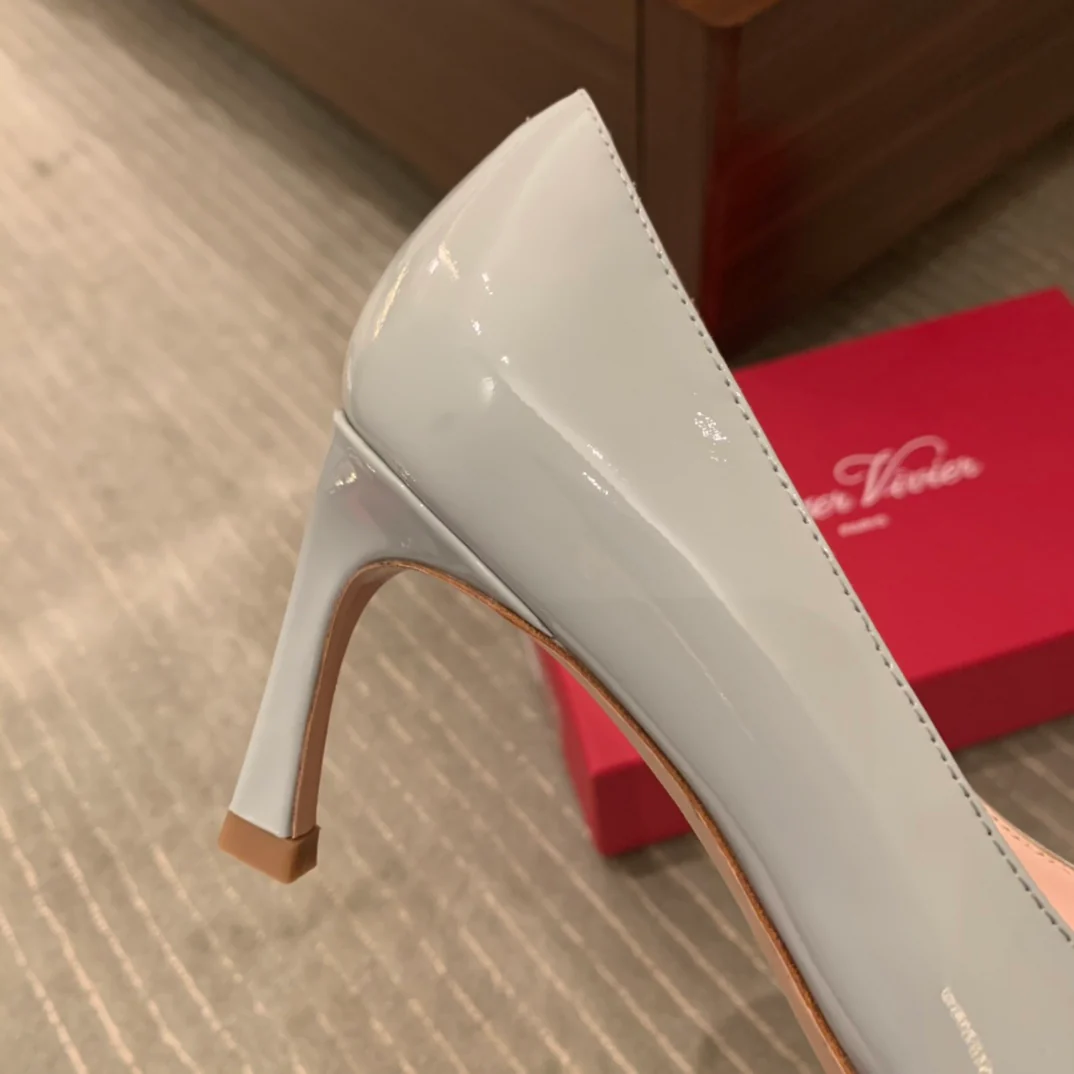 Туфли для автодомов - на высоком каблуке - серые