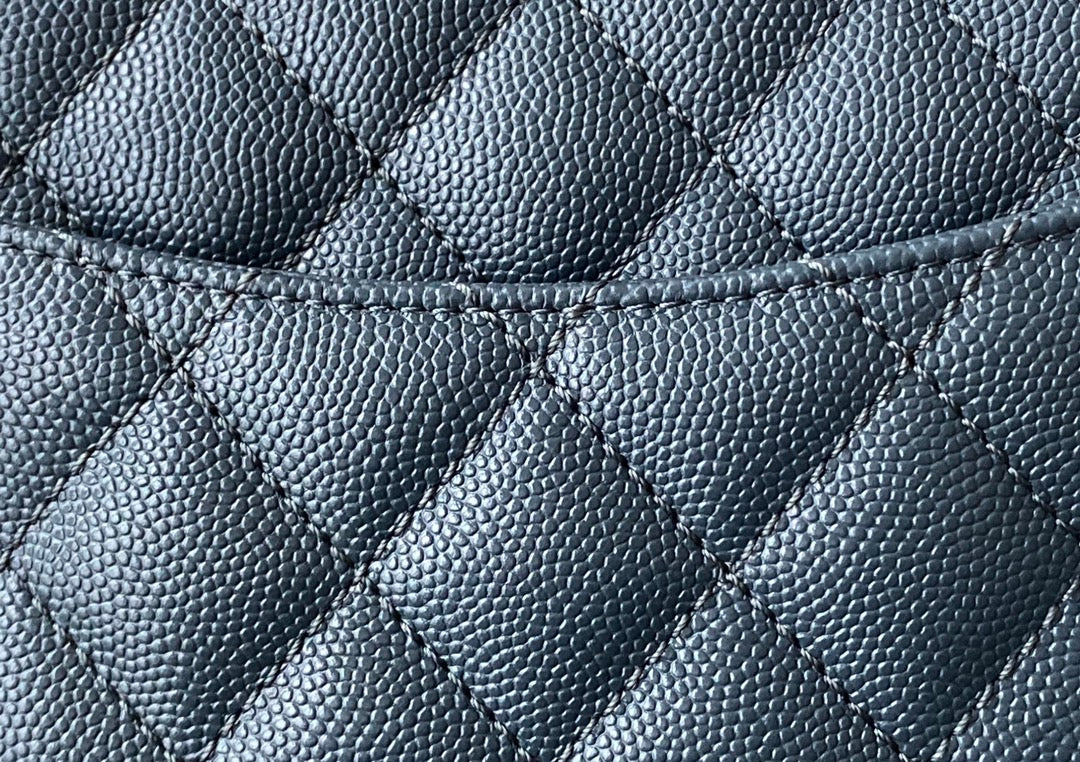 Chanel Coco Handle Small Grey Champagne with Gold Pull