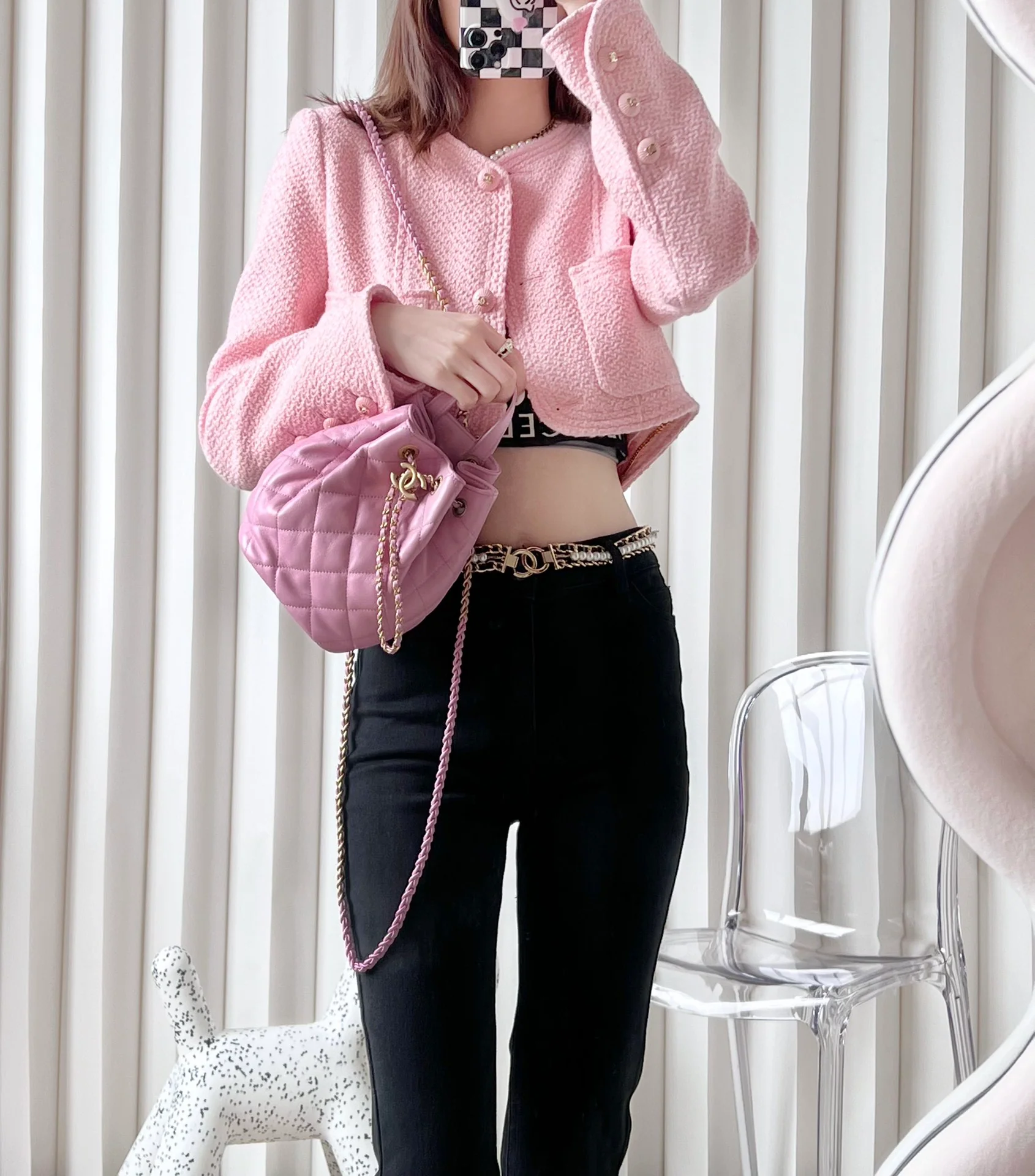 Рюкзак-ведро Chanel - фото в одежде