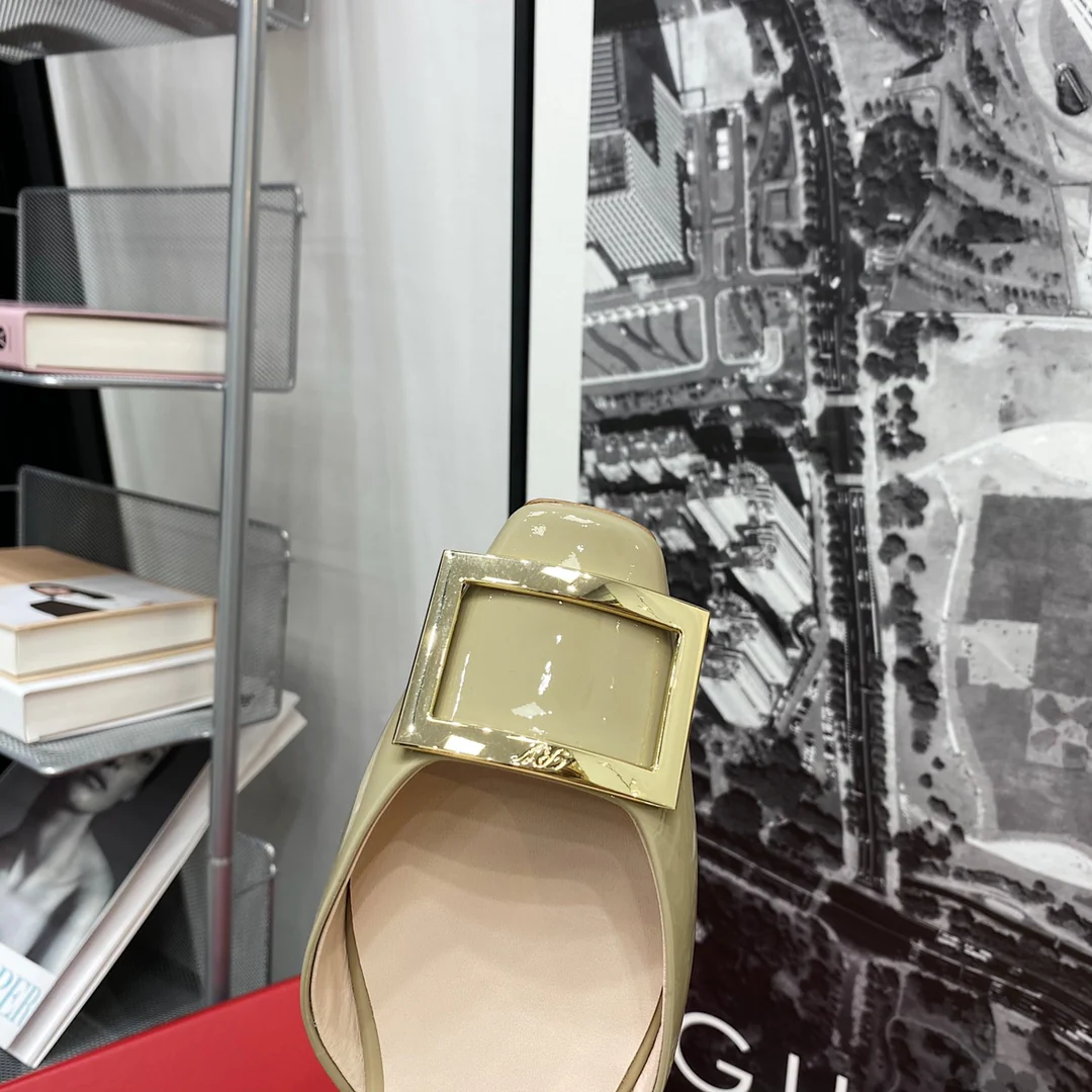 RV-Flat Bottom Hollow Square Toe-Elephant Gray