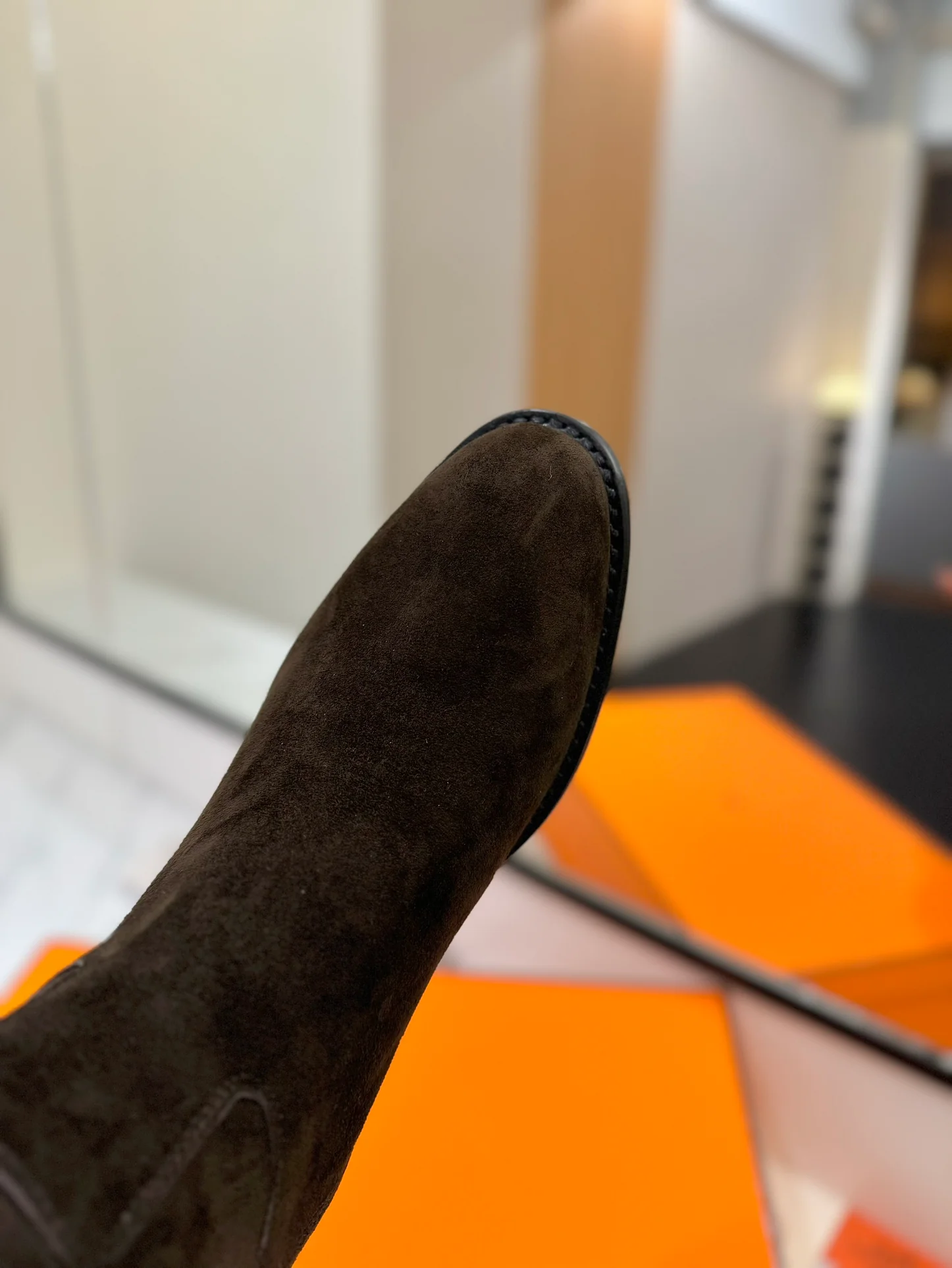 Сапоги для верховой езды Hermes 2024 - темно-коричневые