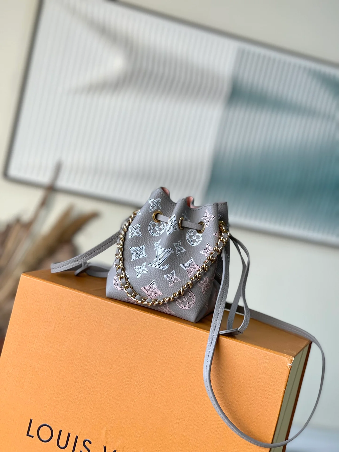 m82731-LV-Перфорированный градиентный мешок-ведро, серый