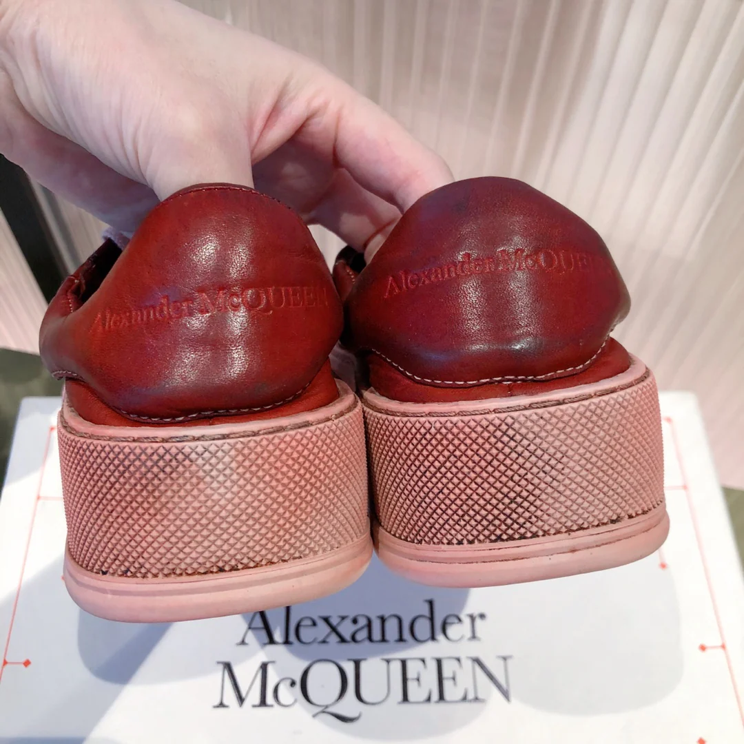 Кед на платформе McQueen - красные