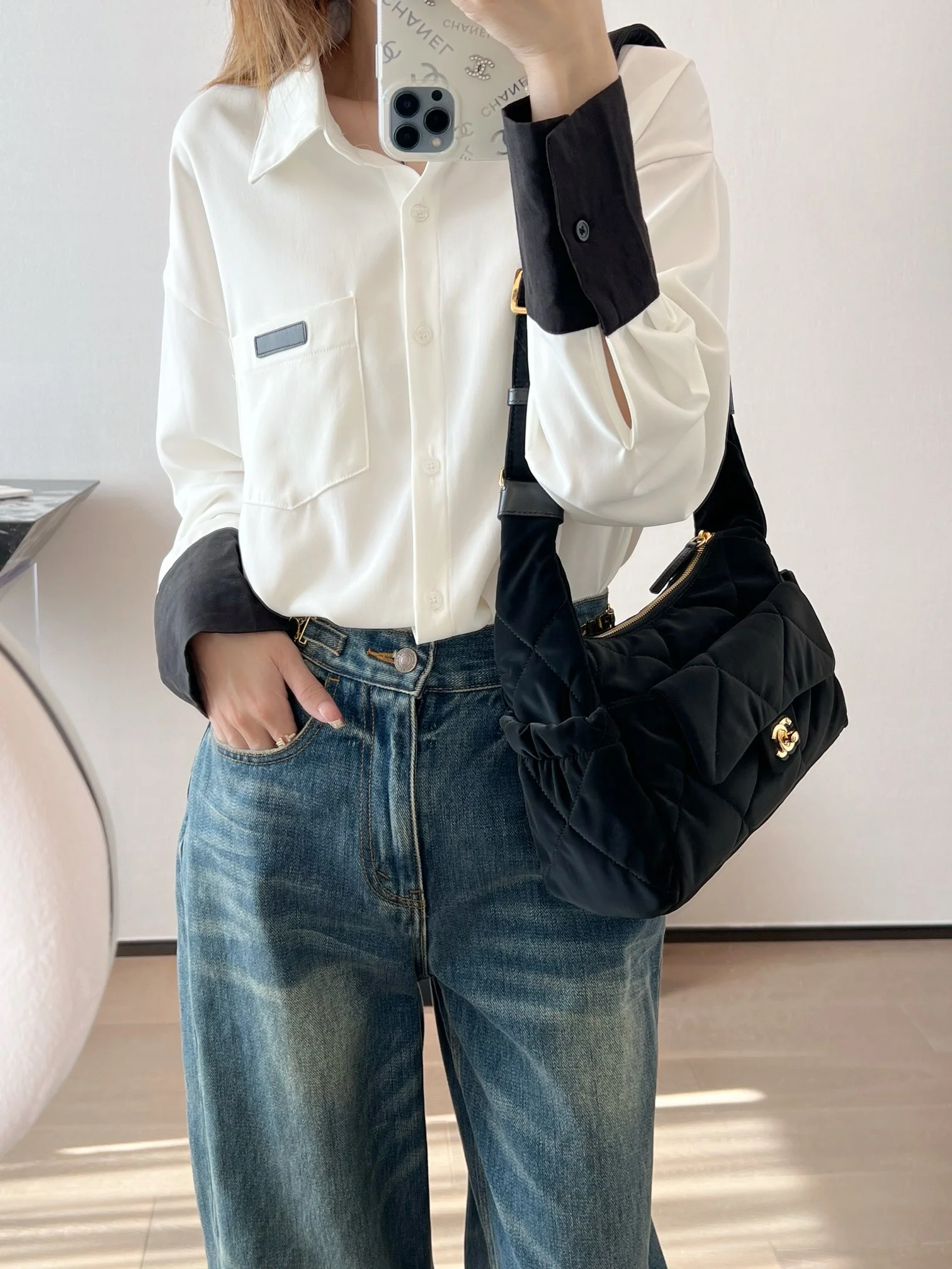 Chanel Grandsac Bowling Black