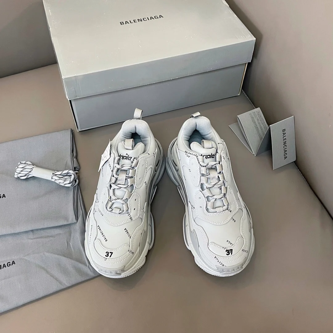 Кроссовки Balenciaga Triples Sporty Chunky Shoes - серые