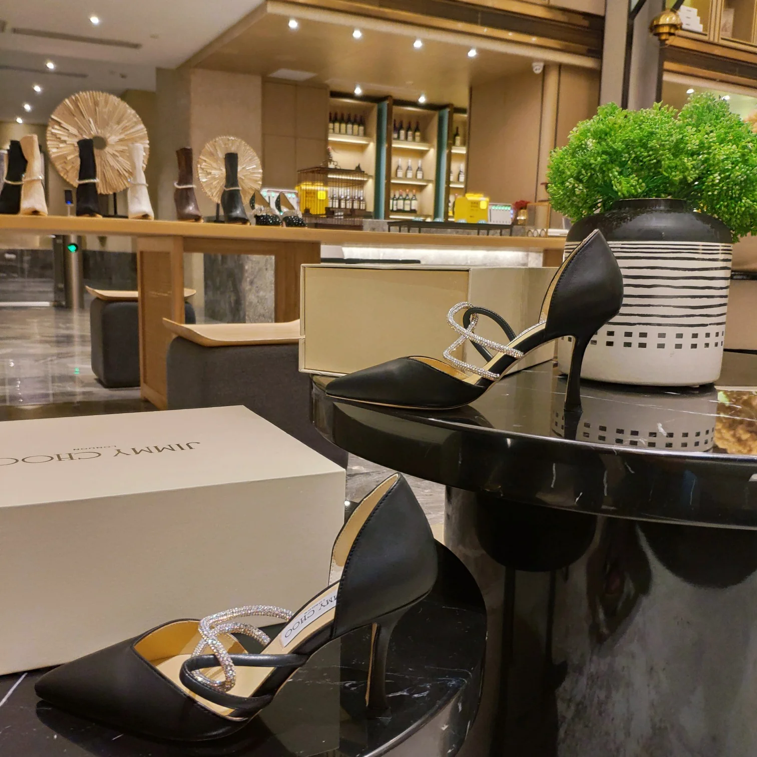 Джимми - Потрясающее колье со стразами - Туфли на высоком каблуке