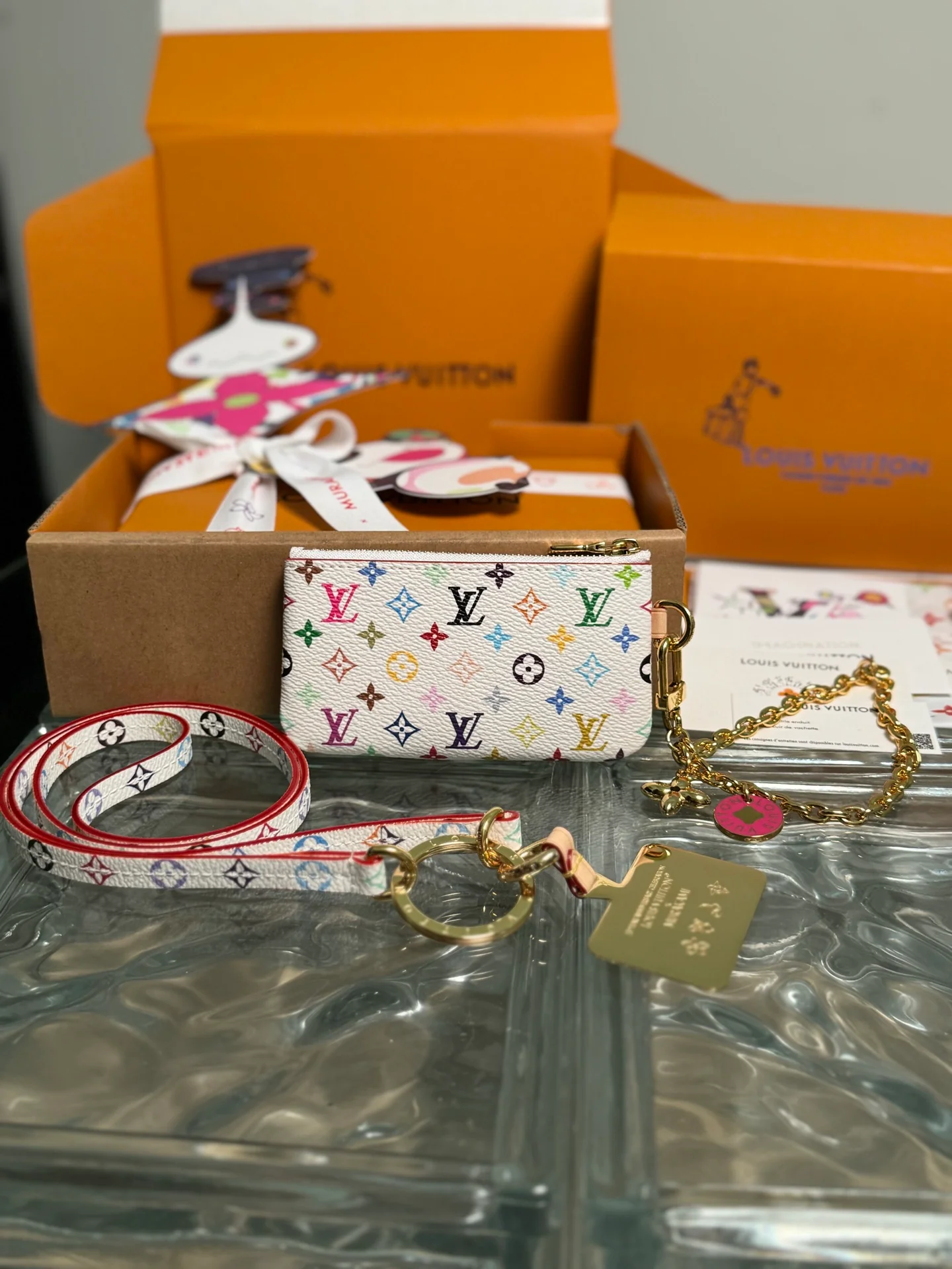 LV-m14099-monogram сумка на молнии, аксессуар, розово-белая