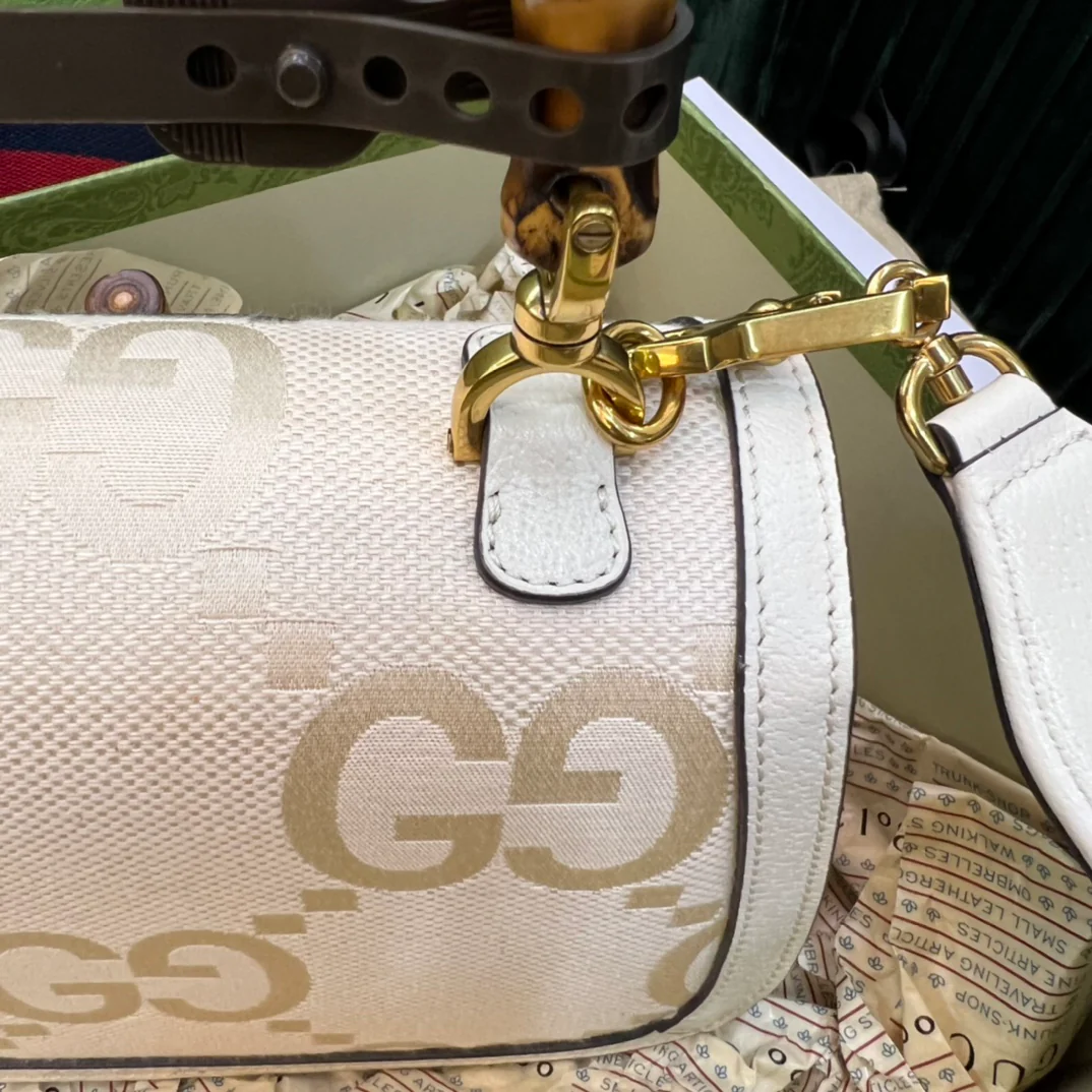 Сумка Gucci из бамбука - 21x15x7 см
