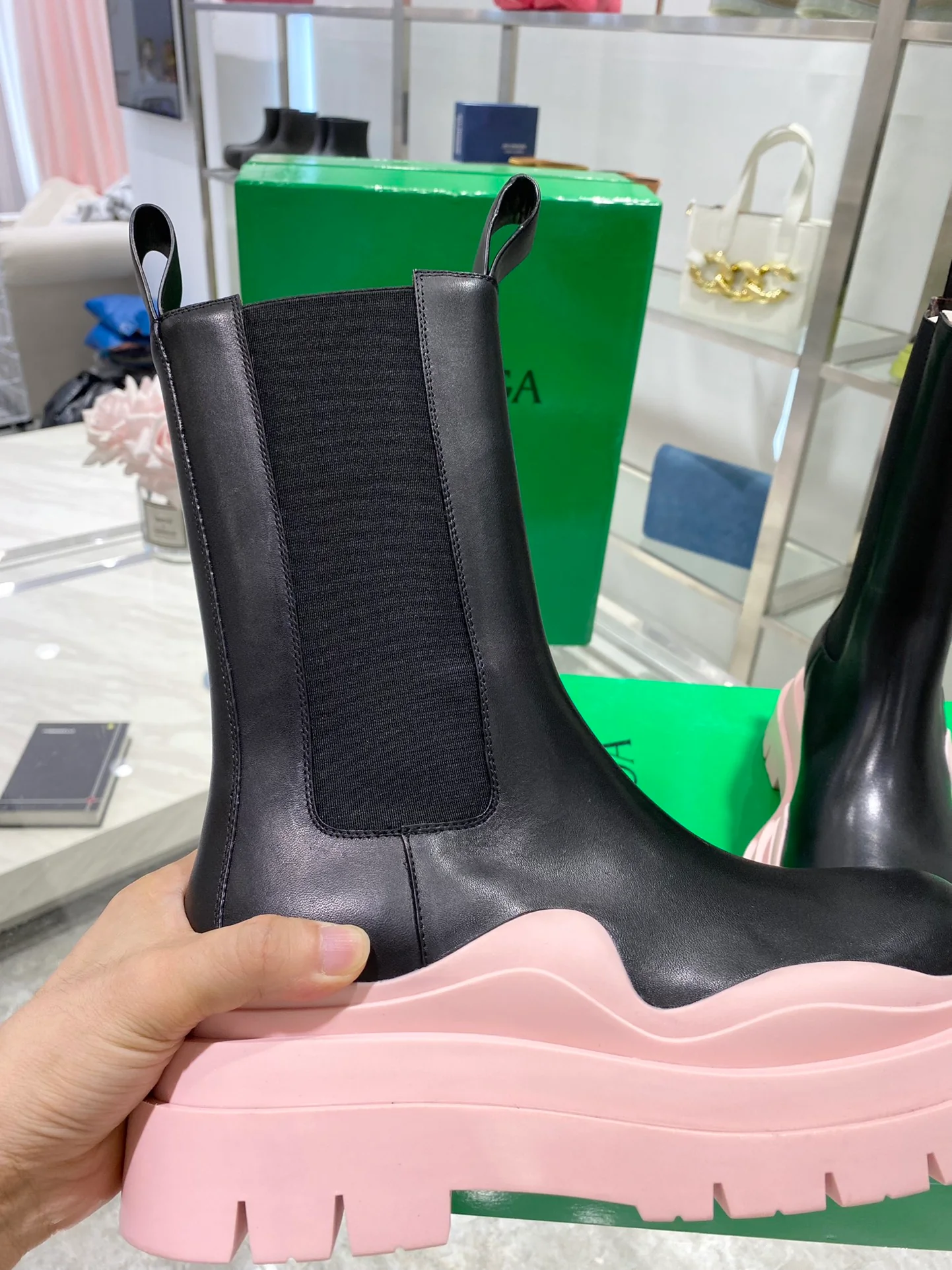 Обувь BV - BV - основа - до середины икры - ботинки Martin на платформе