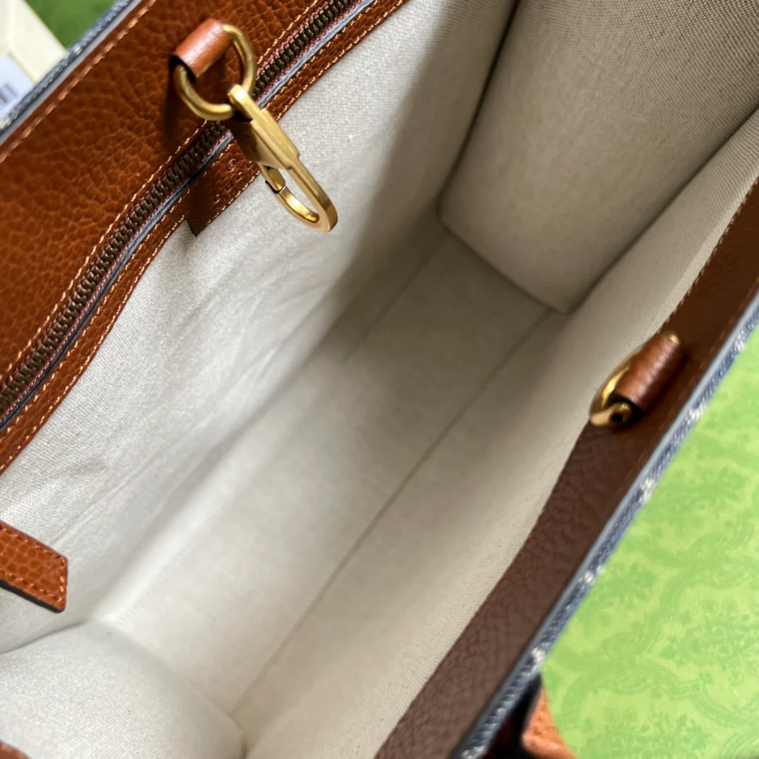 Большая джинсовая сумка-тоут Gucci - 36x38 см - 5x12 см - 1